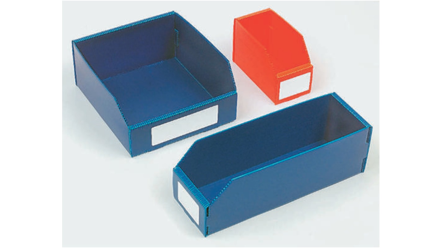 RS PRO Storage Bin, 100mm x 150mm, Blue