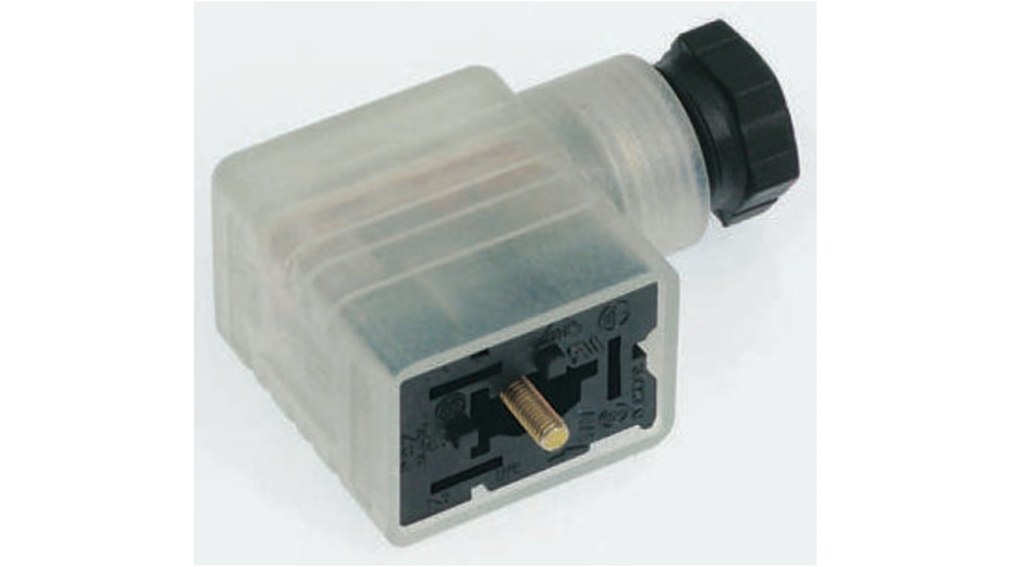 Connecteur pour électrovanne, Femelle, 2P+E, Vis centrale 2A, 250 V c.a./c.c., série GML, PG9, IP65