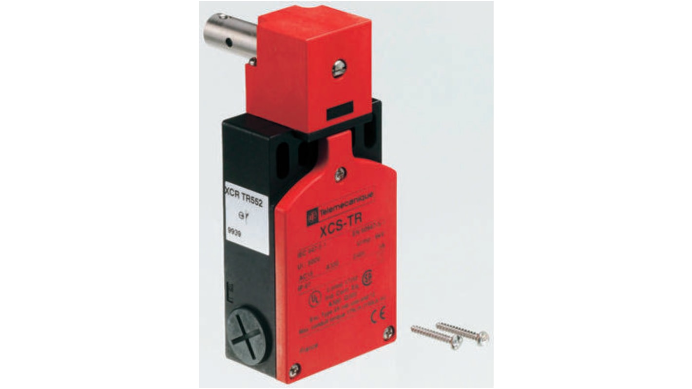 Telemecanique Sensors 安全铰链开关, 最大直流250V, 最大交流240V, 常开/2 常闭, 30mm轴长, XCS系列