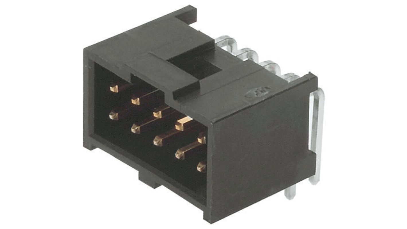 Molex C-Grid III Leiterplatten-Stiftleiste gewinkelt, 14-polig / 2-reihig, Raster 2.54mm, Kabel-Platine,