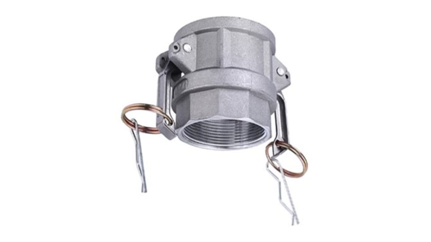 RS PRO Hose Connector, Straight Cam & Groove Coupling, BSPT 1-1/2in 1-1/2in ID, 17 bar
