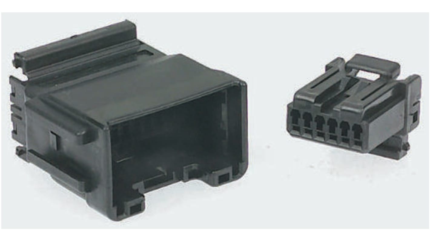 TE Connectivity, MULTILOCK 040 Male Connector Housing, 2.5mm Pitch, 6 Way, 1 Row