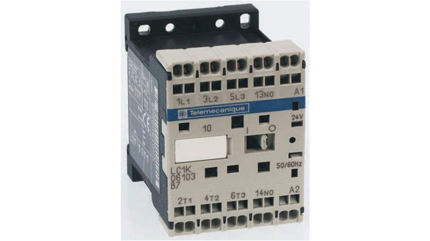 Contattore Schneider Electric, serie LC1K, 3 poli, 3 NA, 12 A, 5,5 kW, bobina 230 V ca