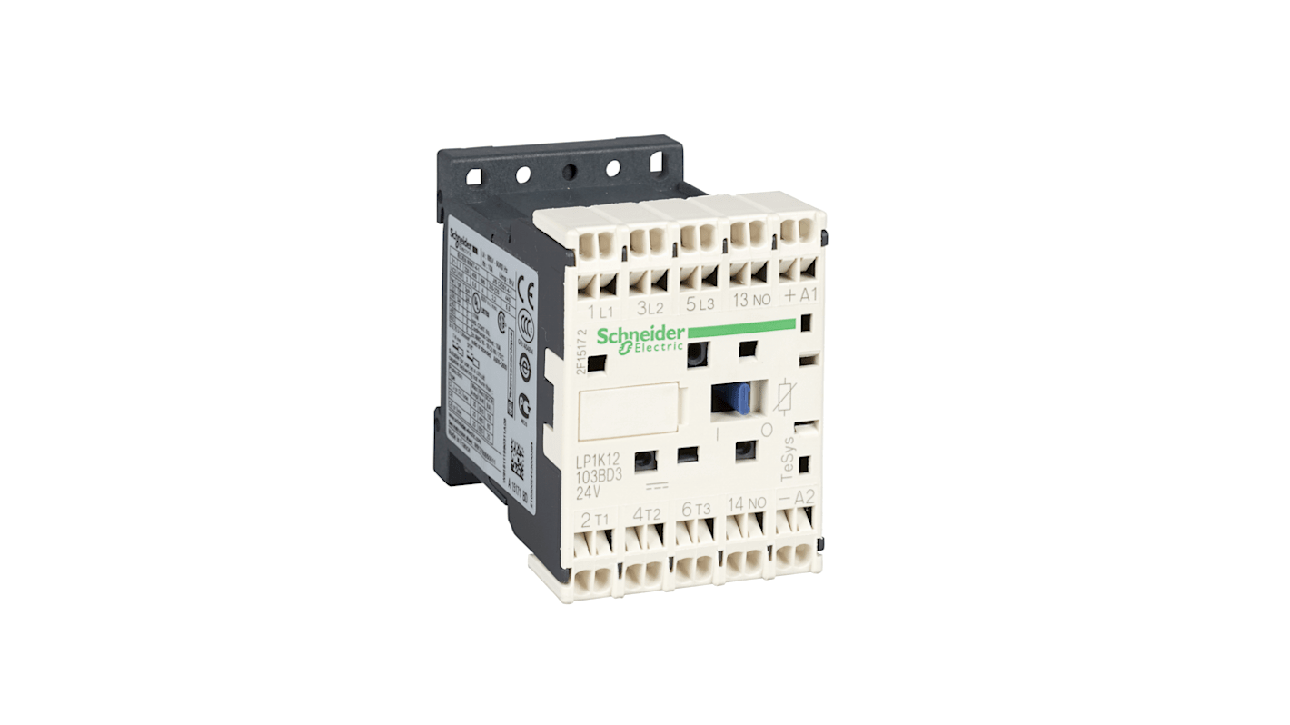 Schneider Electric TeSys K LP1K Leistungsschütz 24 V dc-Spule, 3 -polig , 690 V ac / 6 A 3 kW 3 Schließer