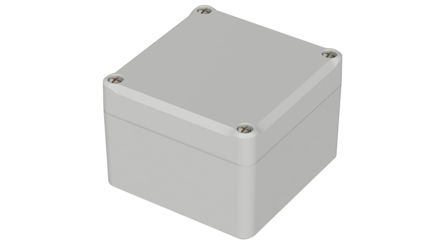 Bopla Euromas II Series Light Grey Polycarbonate Enclosure, IP65, Light Grey Lid, 82 x 80 x 57mm