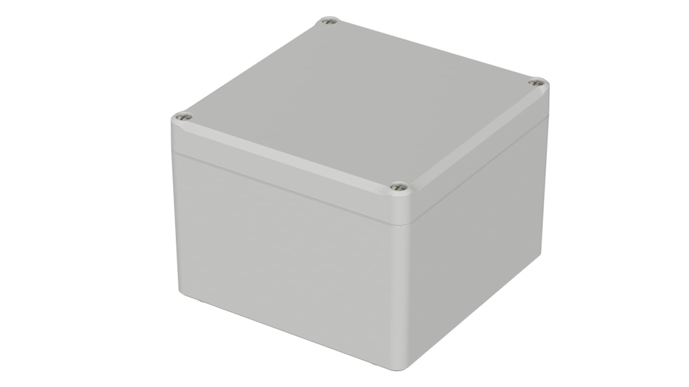 Bopla Euromas II Series Light Grey Polycarbonate Enclosure, IP65, Light Grey Lid, 122 x 120 x 87mm