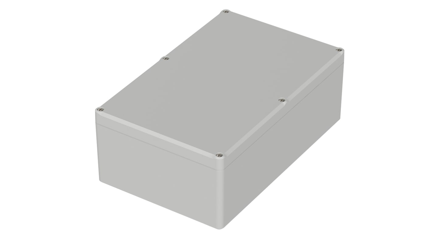 Bopla Euromas II Series Light Grey Polycarbonate Enclosure, IP65, Light Grey Lid, 250 x 160 x 92mm