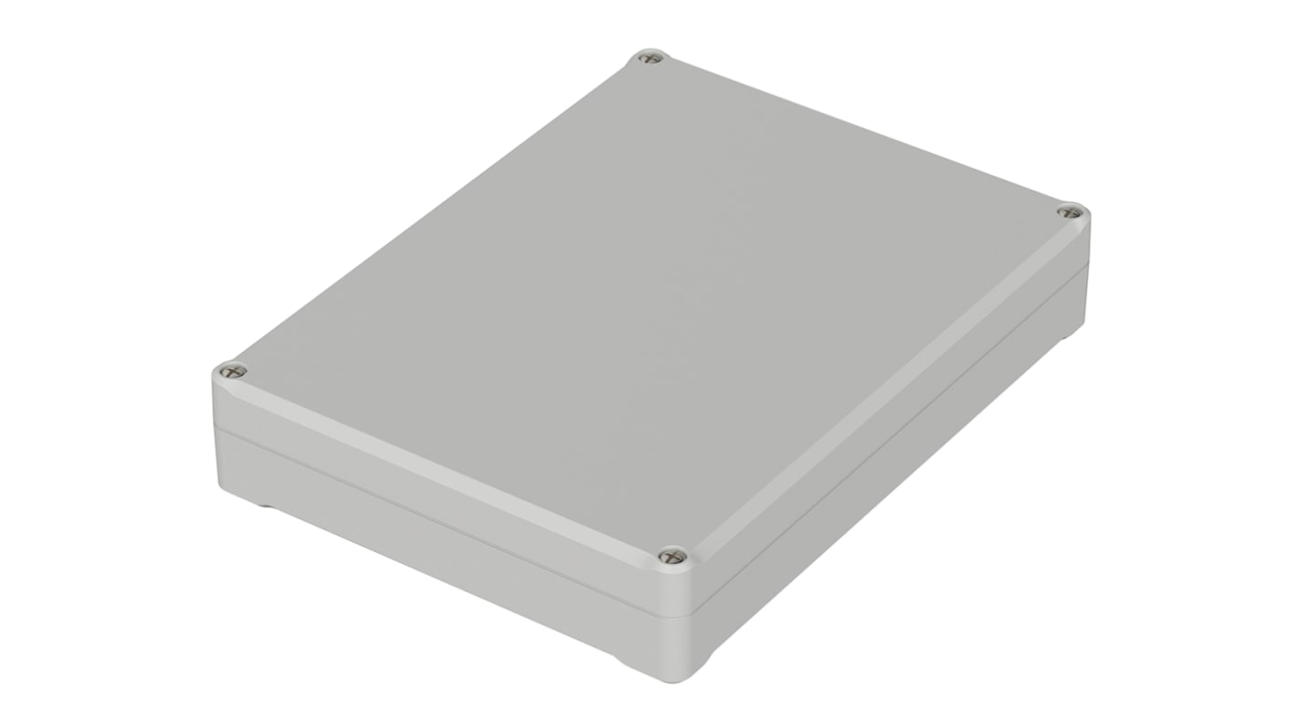 Bopla Euromas II Series Light Grey ABS Enclosure, IP65, Light Grey Lid, 200 x 150 x 37mm