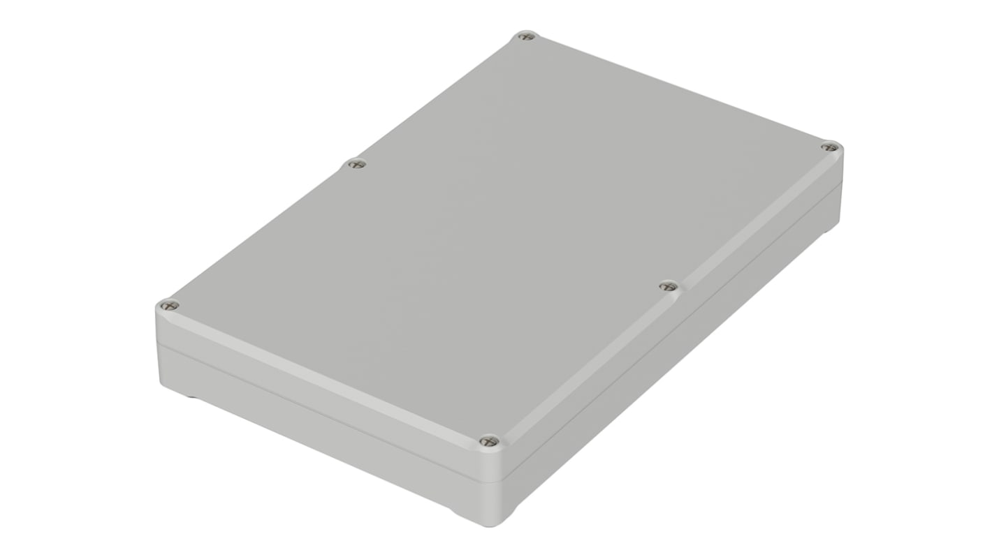 Bopla Euromas II Series Light Grey ABS Enclosure, IP65, Light Grey Lid, 250 x 160 x 37mm