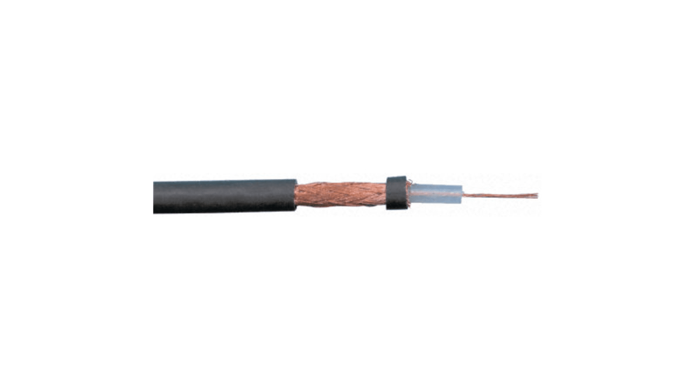 RS PRO, 100m, URM70 Coaxial, Unterminated75 Ω