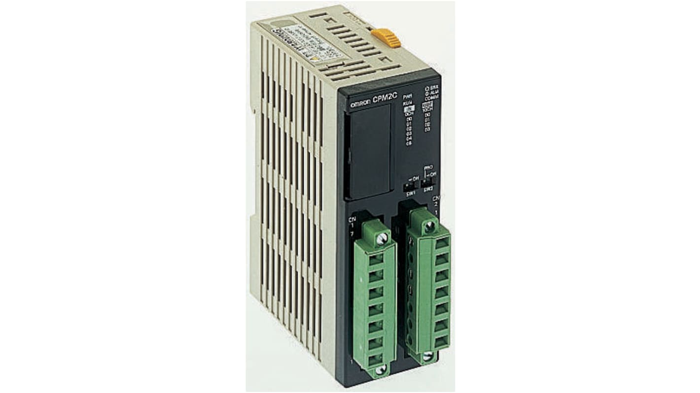 Controlador lógico Omron CPM2C, 6 (DC) entradas tipo DC, Pulse, 4 (Relay) salidas tipo Relay, comunicación CompoBus/S