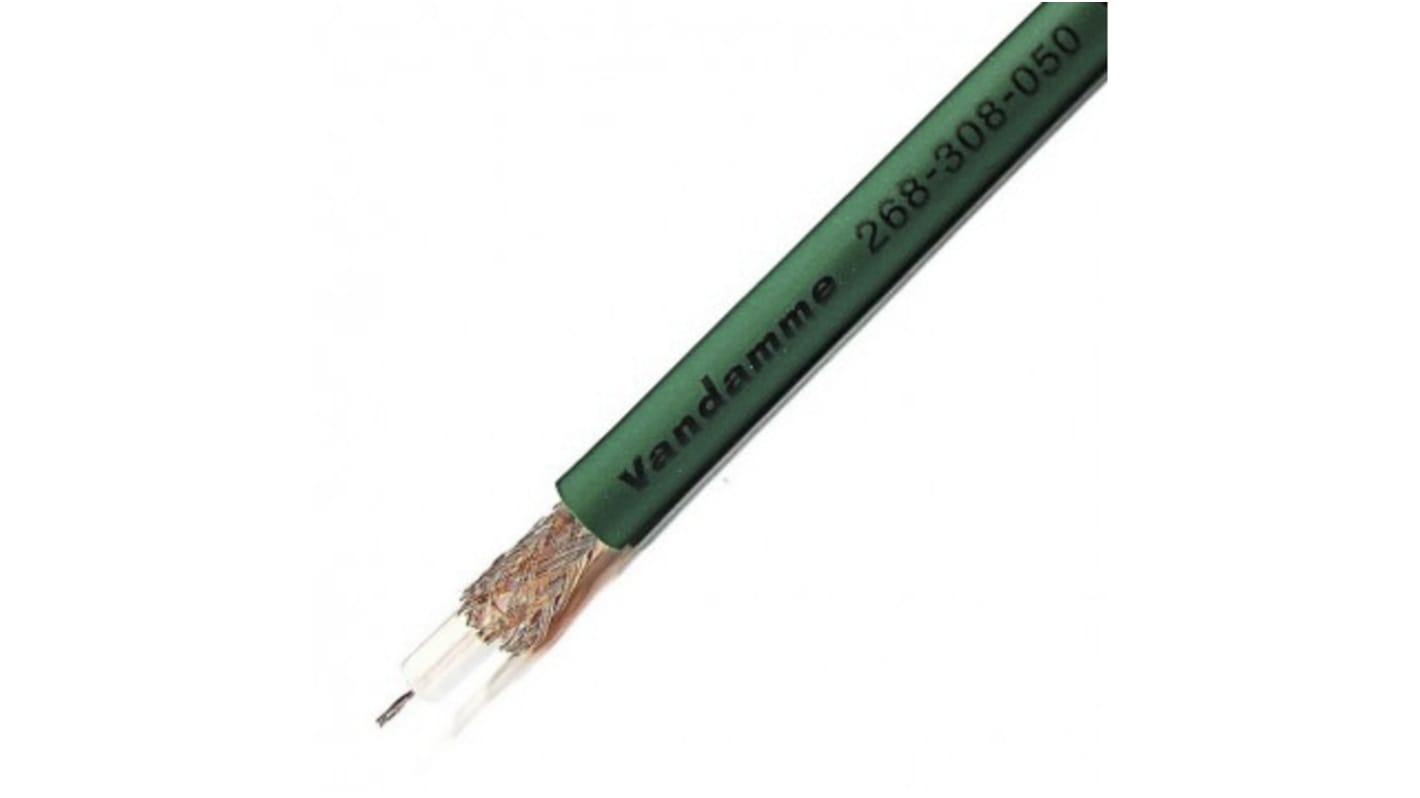 Van Damme Standard 75 Series, 100m, RG59 Coaxial, Unterminated75 Ω