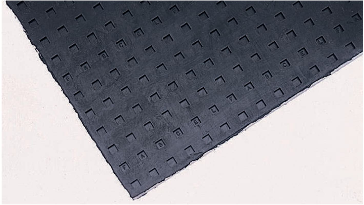 Fabreeka 457mm Anti-Vibration Pad FABCEL 100 100psi Neoprene +150°F 457 x 457 x 8mm 8mm