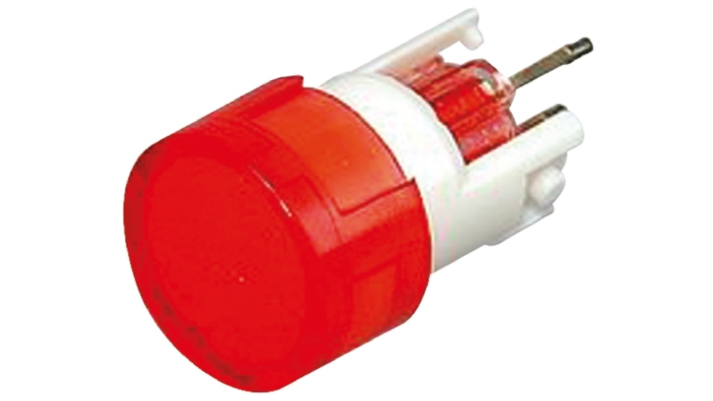 Omron Red Round Push Button Lens for Use with A3D Series