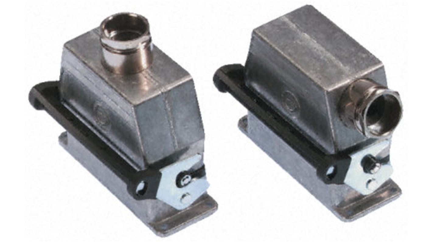 EPIC H-B Heavy Duty Power Connector Hood, 24 Contacts, PG29 Thread, Top Entry