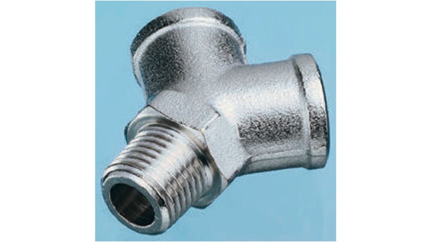 Legris 0911 Series Y Threaded Adaptor, R 3/8 Male to G 3/8 Female, Threaded Connection Style