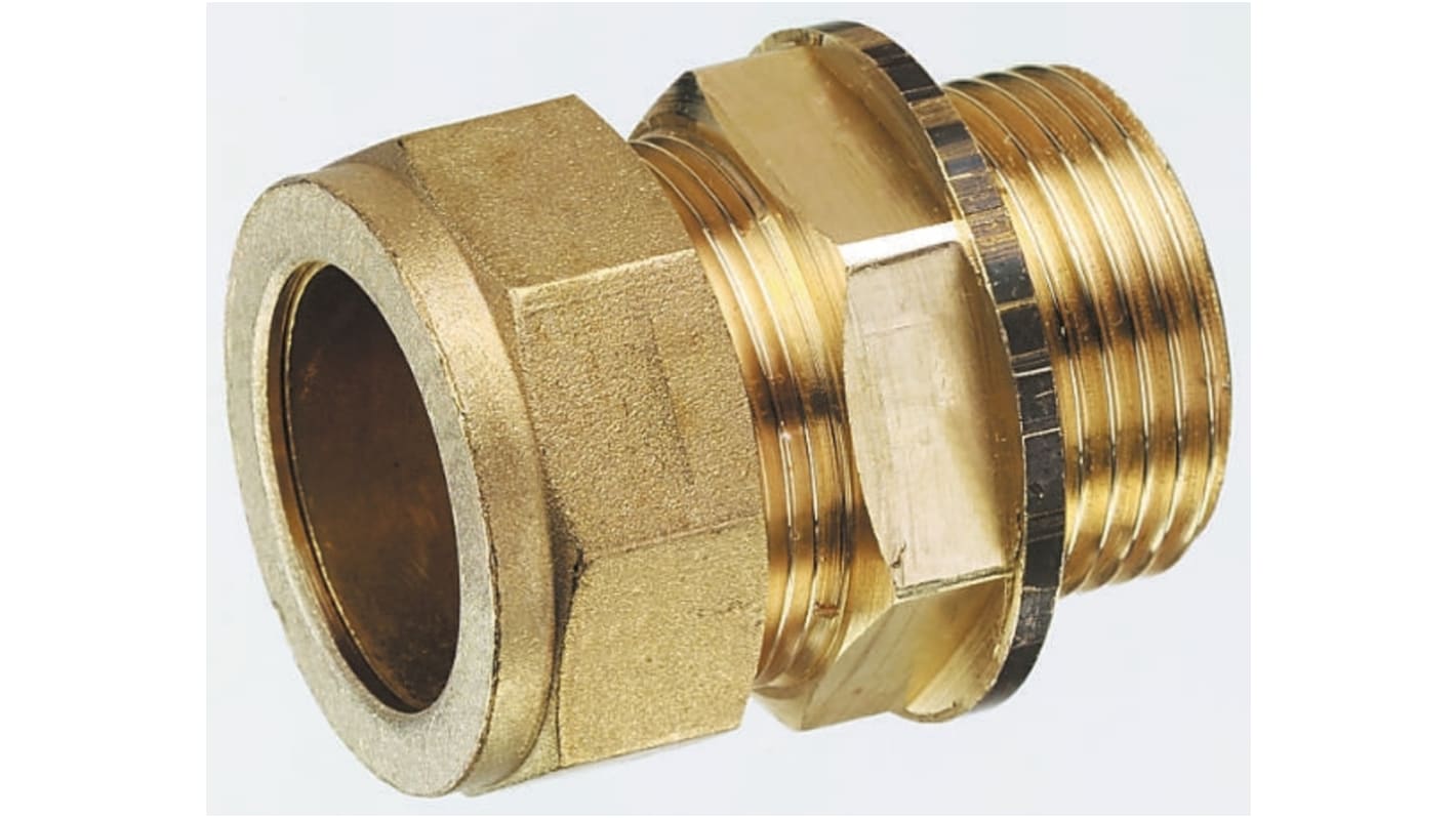 RS PRO Brass Compression Fitting, Straight Coupler