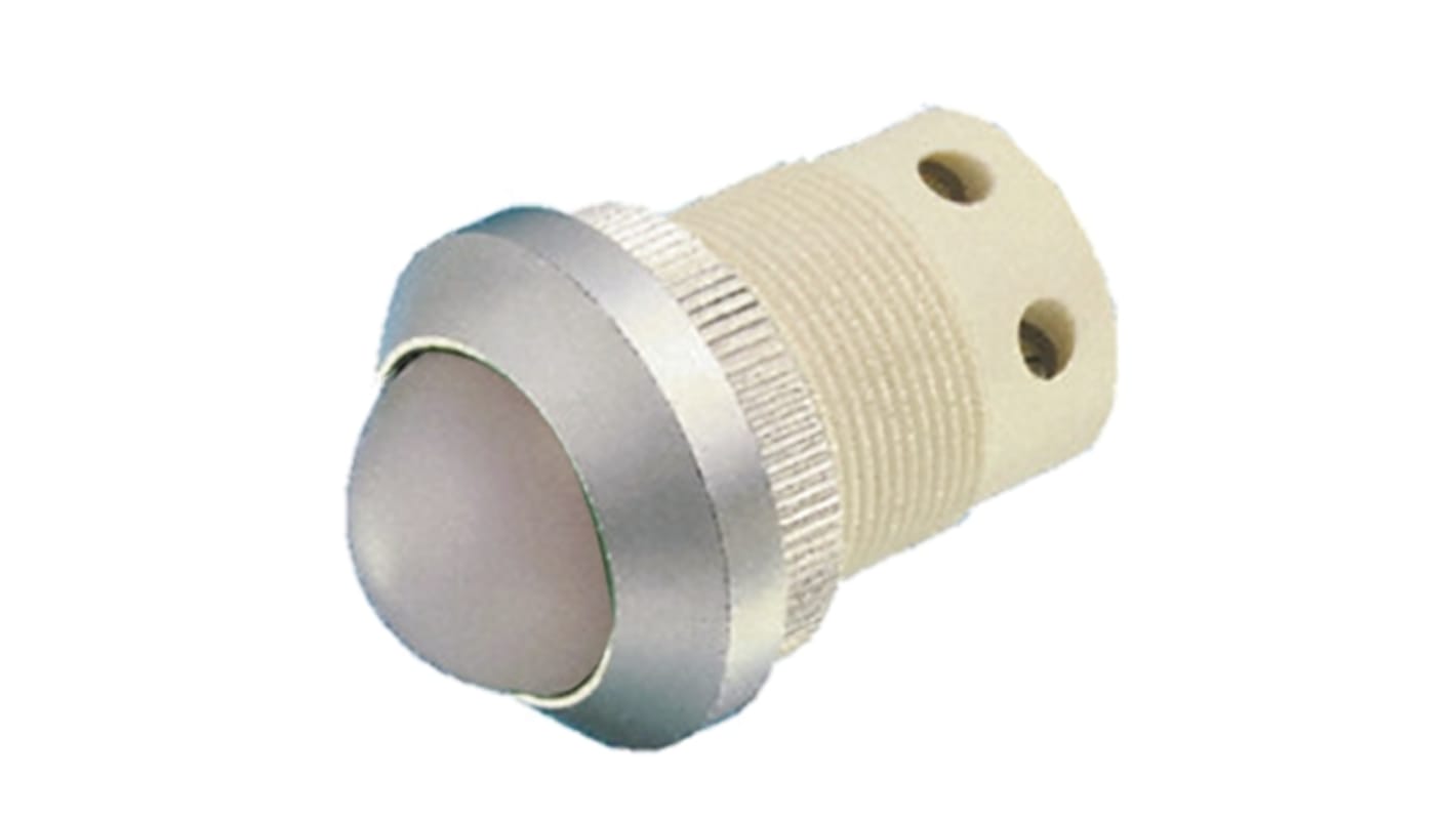Signal Construct White Panel Mount Indicator, 20 → 28V, 22mm Mounting Hole Size