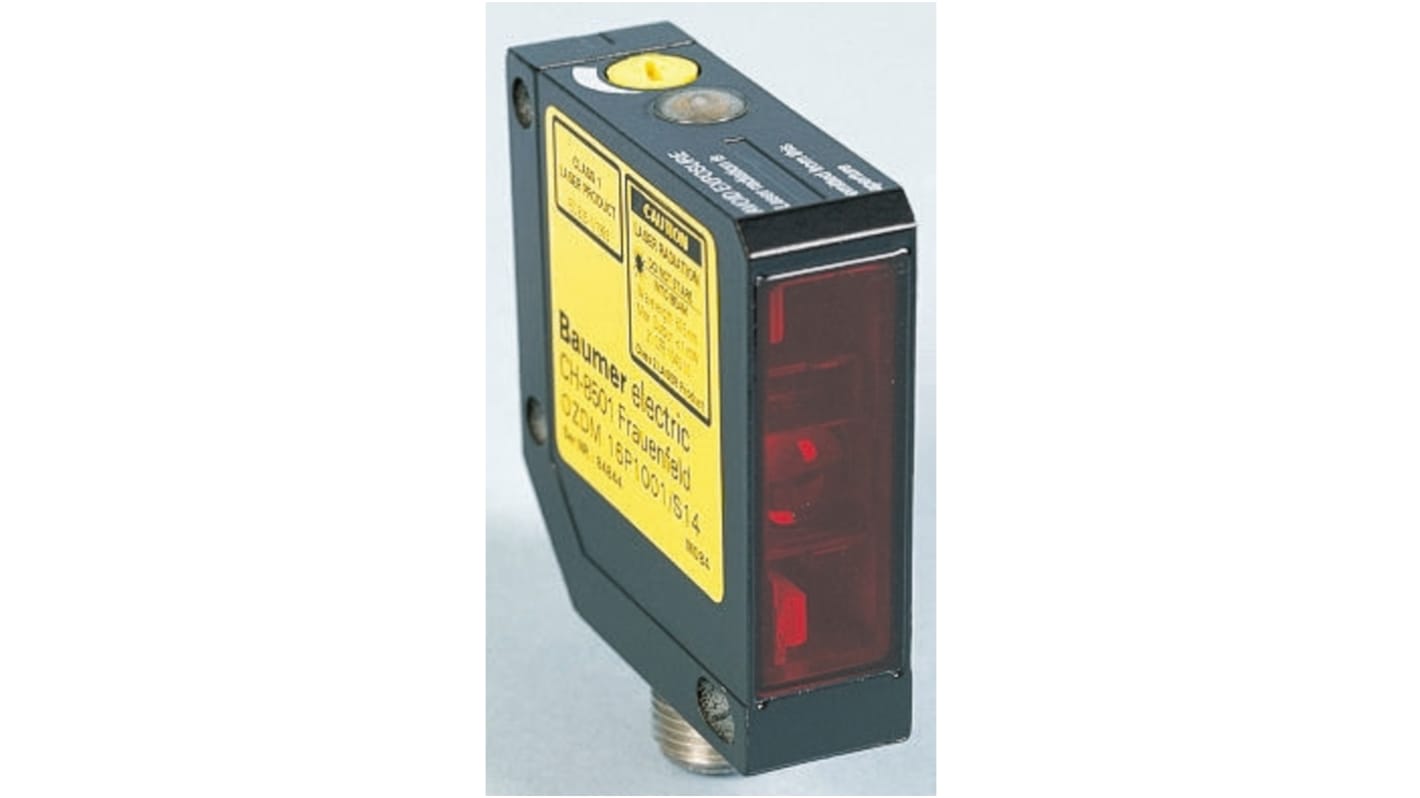 Rs-Online Sensore fotoelettrico Rettangolare Baumer a diffusione rilevamento 250 mm uscita PNP