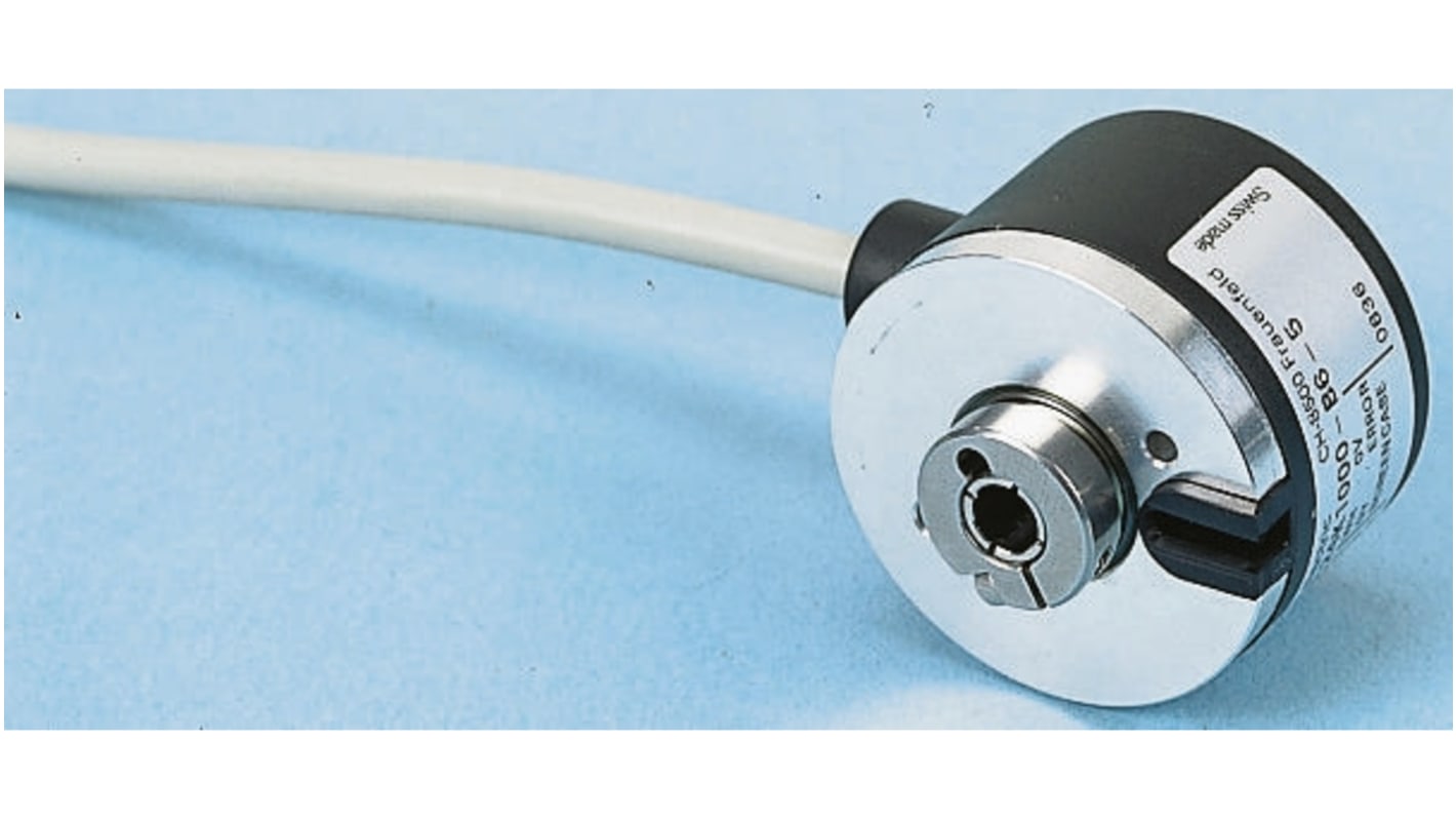 Baumer BHK Series Optical Incremental Encoder, 1000 ppr, HTL/Push Pull Signal, Hollow Type, 6mm Shaft