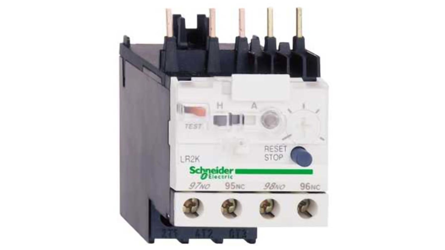 Schneider Electric TeSys LR2K Thermisches Überlastrelais 100 W, 3P 1 Schließer, 1 Öffner, 250 Vdc, 690 Vac / 360 mA,