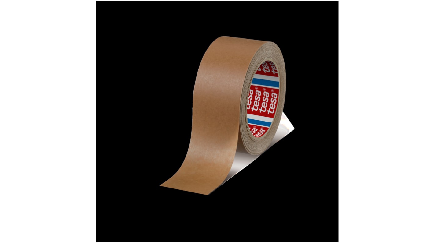 Tesa 牛皮纸封箱胶带, 棕色, 50mm宽 x 50m长, 6%扯断伸长率, 04313-00000-12