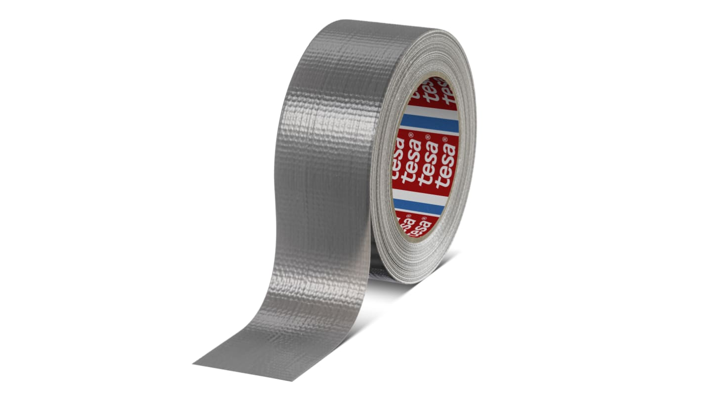 Tesa 4615 Duct Tape, 50m x 50mm, Silver, PE Coated Finish