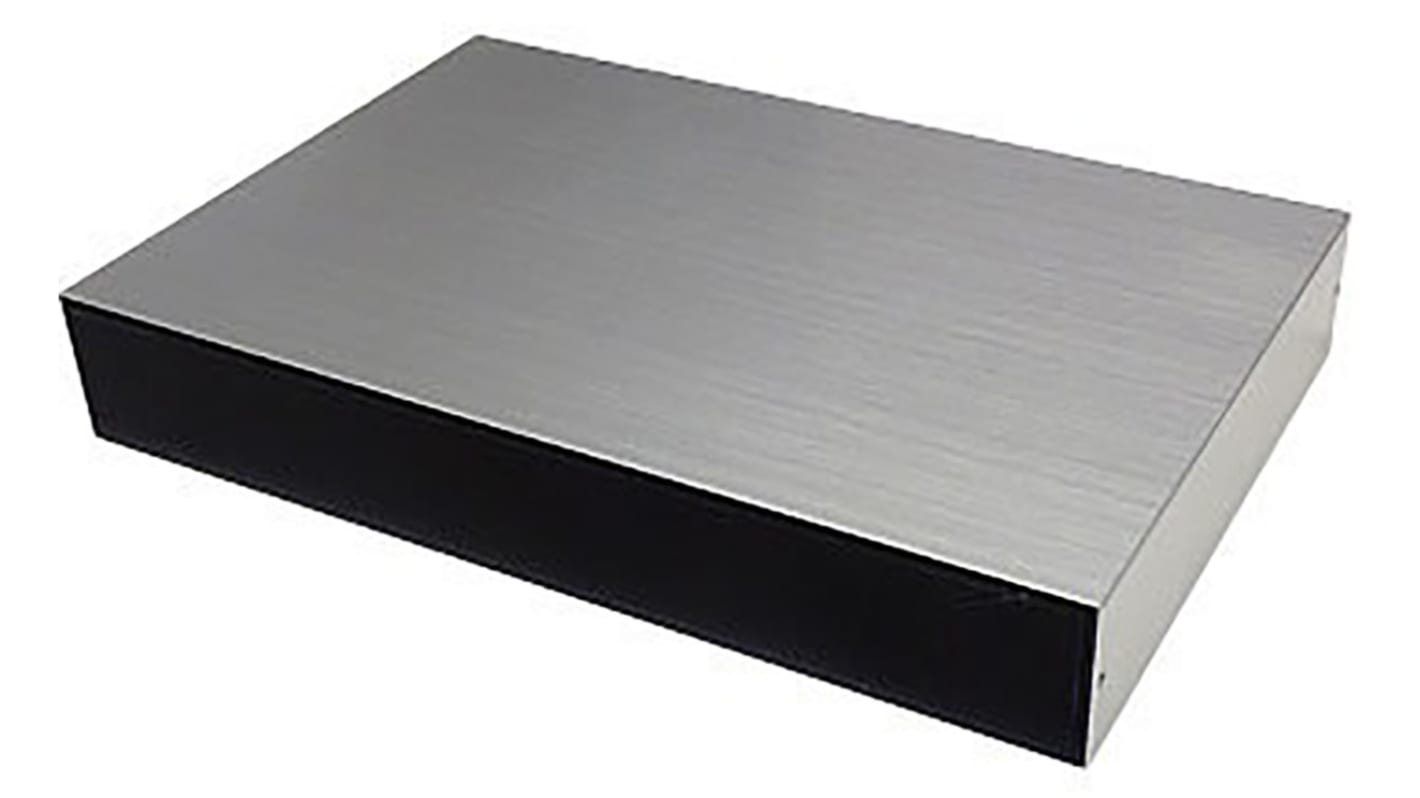 Takachi Electric Industrial YM Series Black, Silver Aluminium Desktop Enclosure, 100 x 70 x 30mm