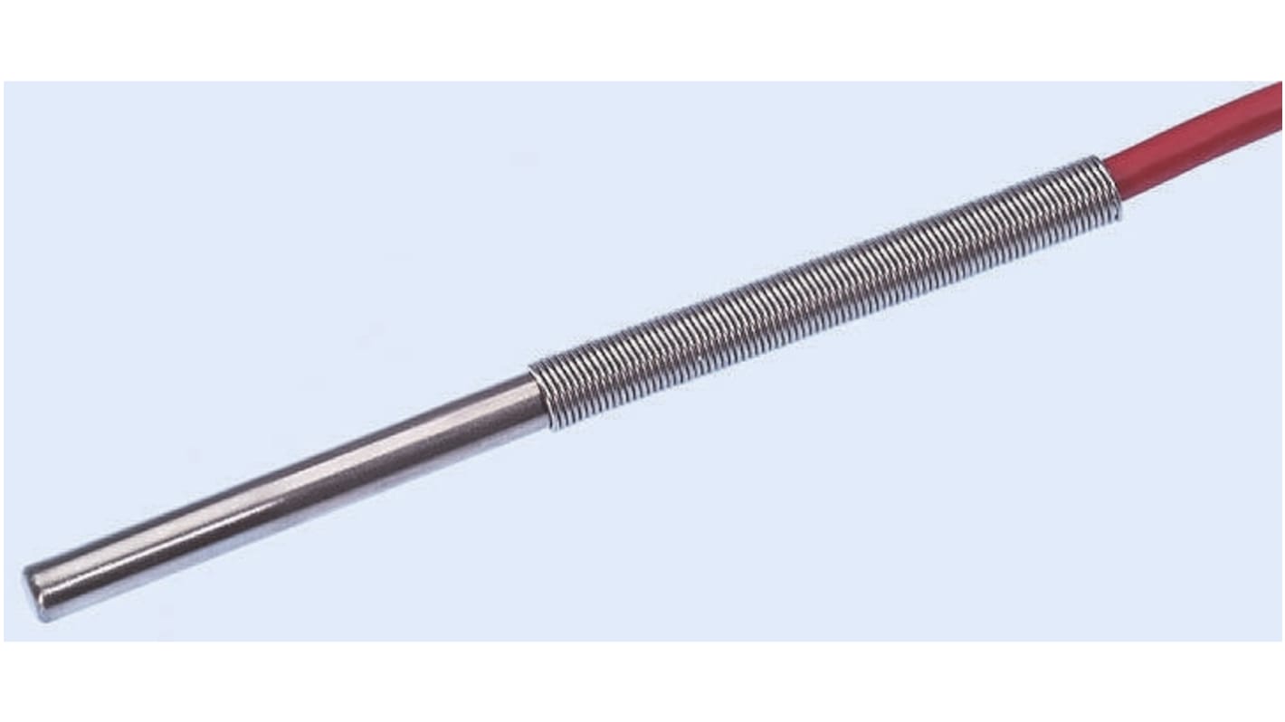 Electrotherm PT100 RTD Sensor, 6mm Dia, 60mm Long, Probe, F0.3 +200°C Max