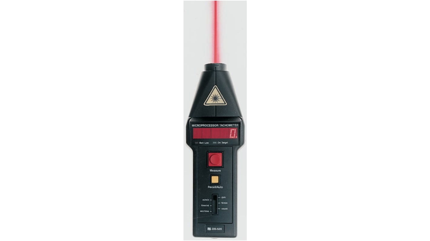 Compact Instruments Tachometer Best Accuracy ±0.05 % - Optical LED 99999rpm