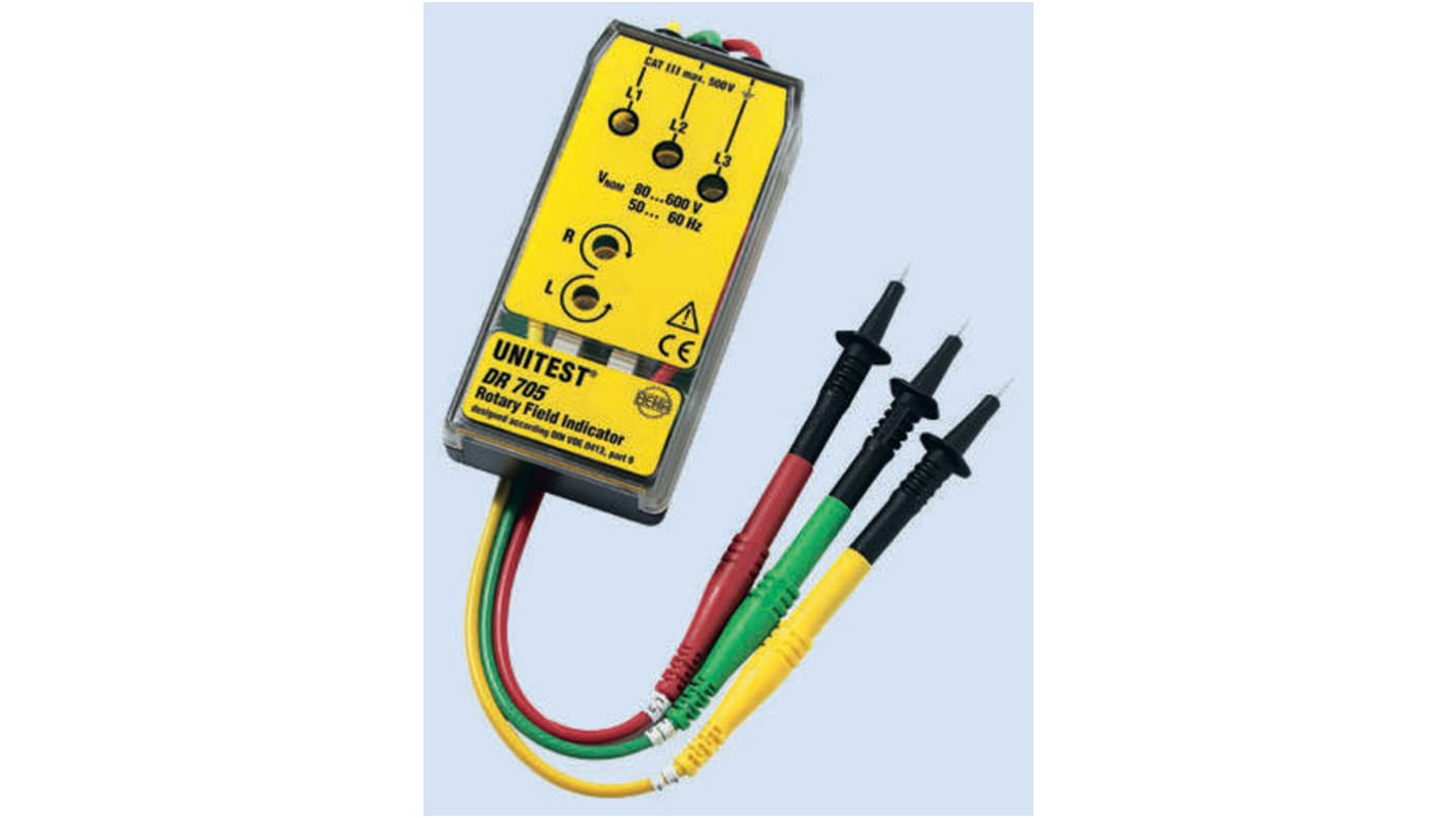 Tester di rotazione di fase BEHA FT400009043B, CAT III 300V, 60Hz max