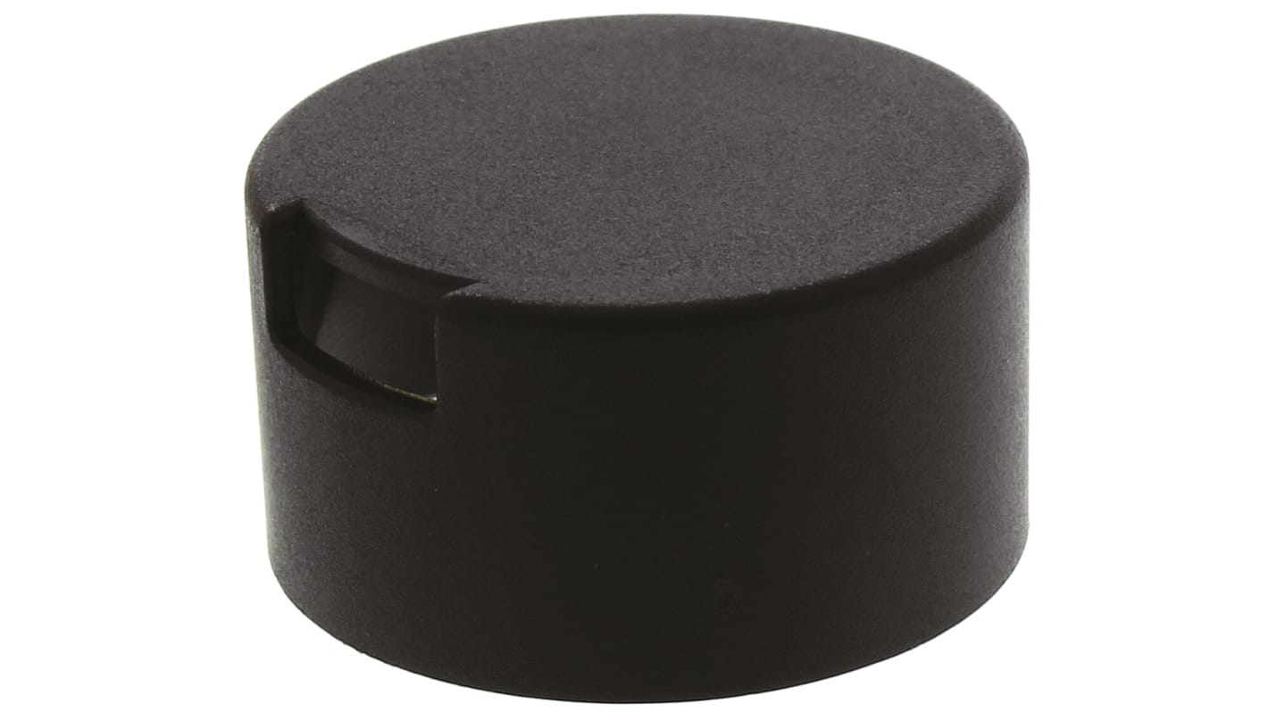 Vishay 22.2mm Black Potentiometer Knob Cap for 6mm Shaft, ACCTRHJ1021