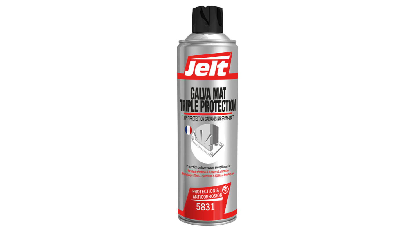 Peinture galvanisation Jelt GALVA MAT TRIPLE PROTECTION, Gris Mat, 650/400ml
