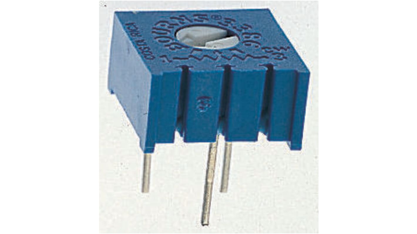 500kΩ, Through Hole Trimmer Potentiometer 0.5W Top Adjust Bourns, 3386