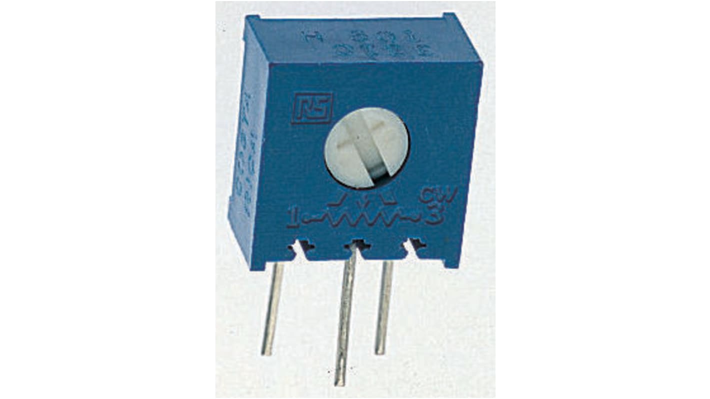 470kΩ, Through Hole Trimmer Potentiometer 0.5W Side Adjust Bourns, 3386