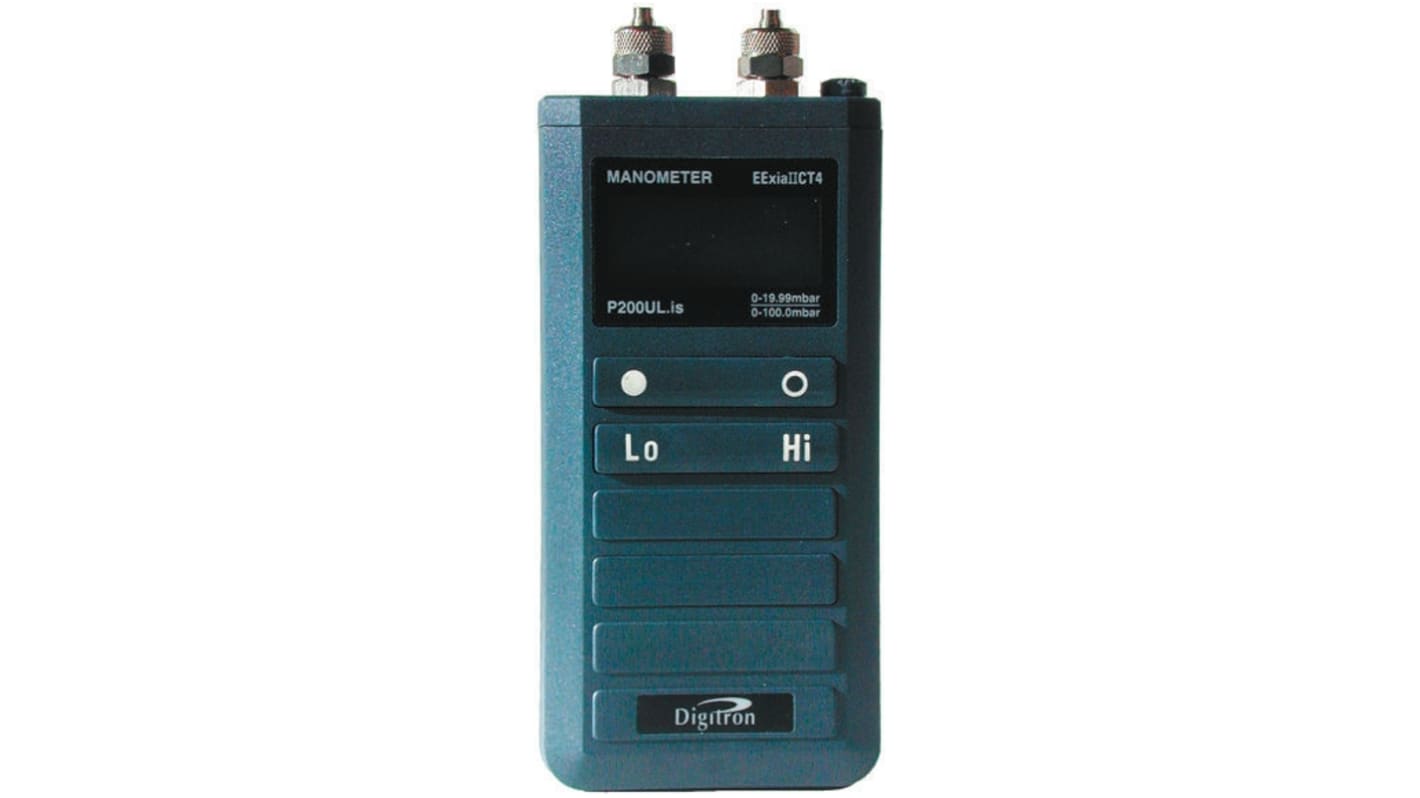Digitron P200ULIS Differential Druckmessgerät ±0,3 %, 0mbar → 100mbar