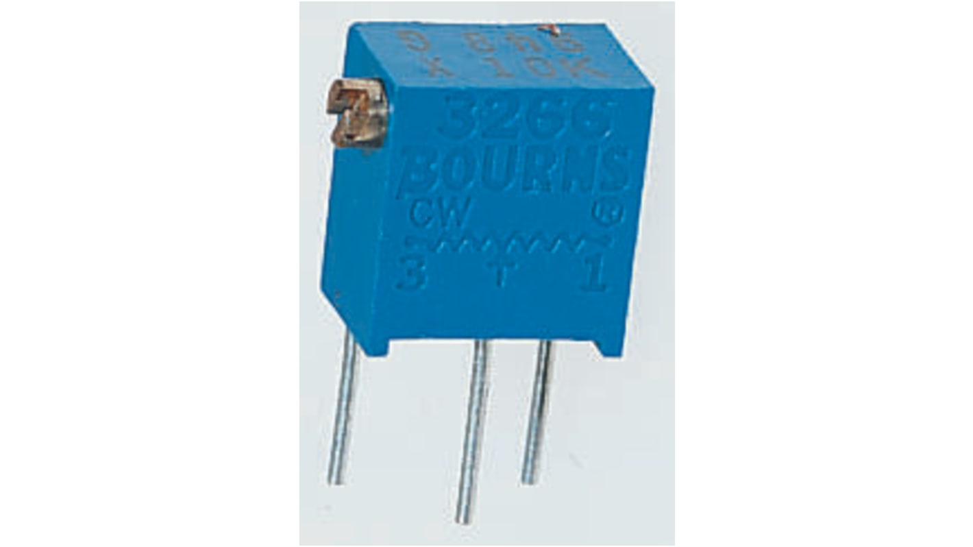 Potenziometro trimmer Bourns, 100Ω, 12 giri, Regolazione laterale, Su foro