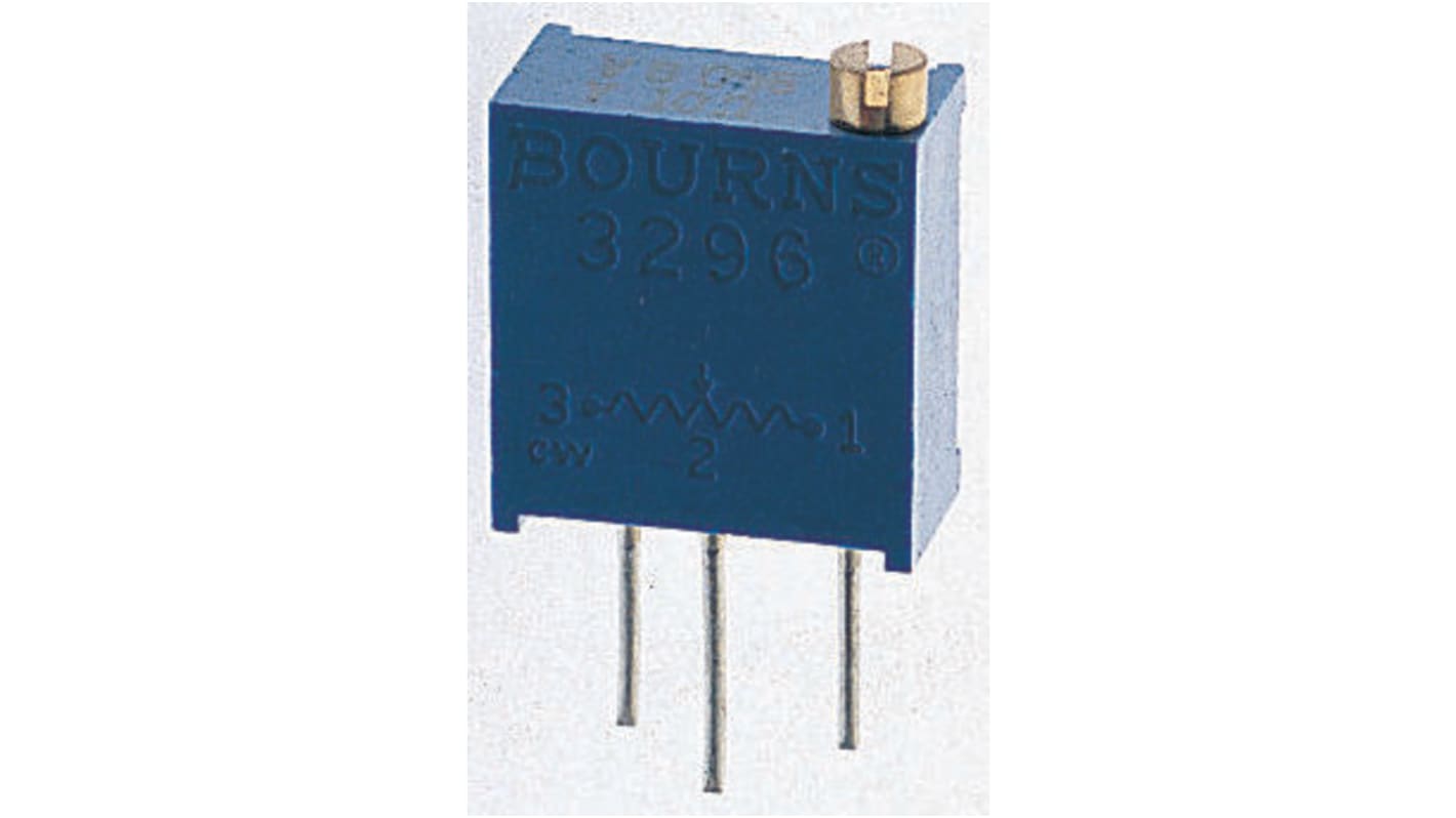Bourns 半固定抵抗器（トリマポテンショメータ） 20Ω スルーホール 25回転型 3296Y-1-200LF