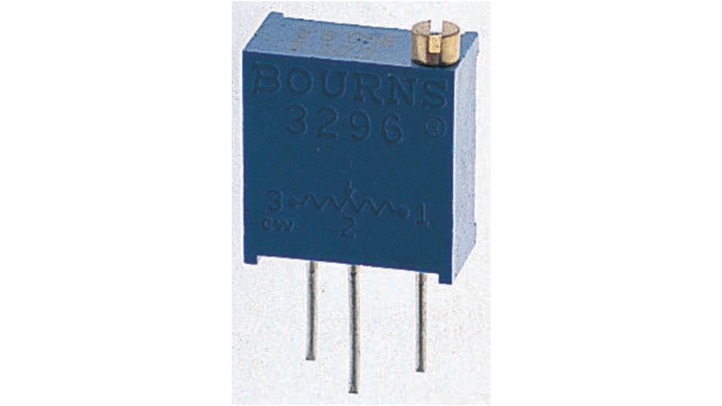 Bourns 半固定抵抗器（トリマポテンショメータ）, 10Ω, ±10%, 0.5W, 25回転, スルーホール