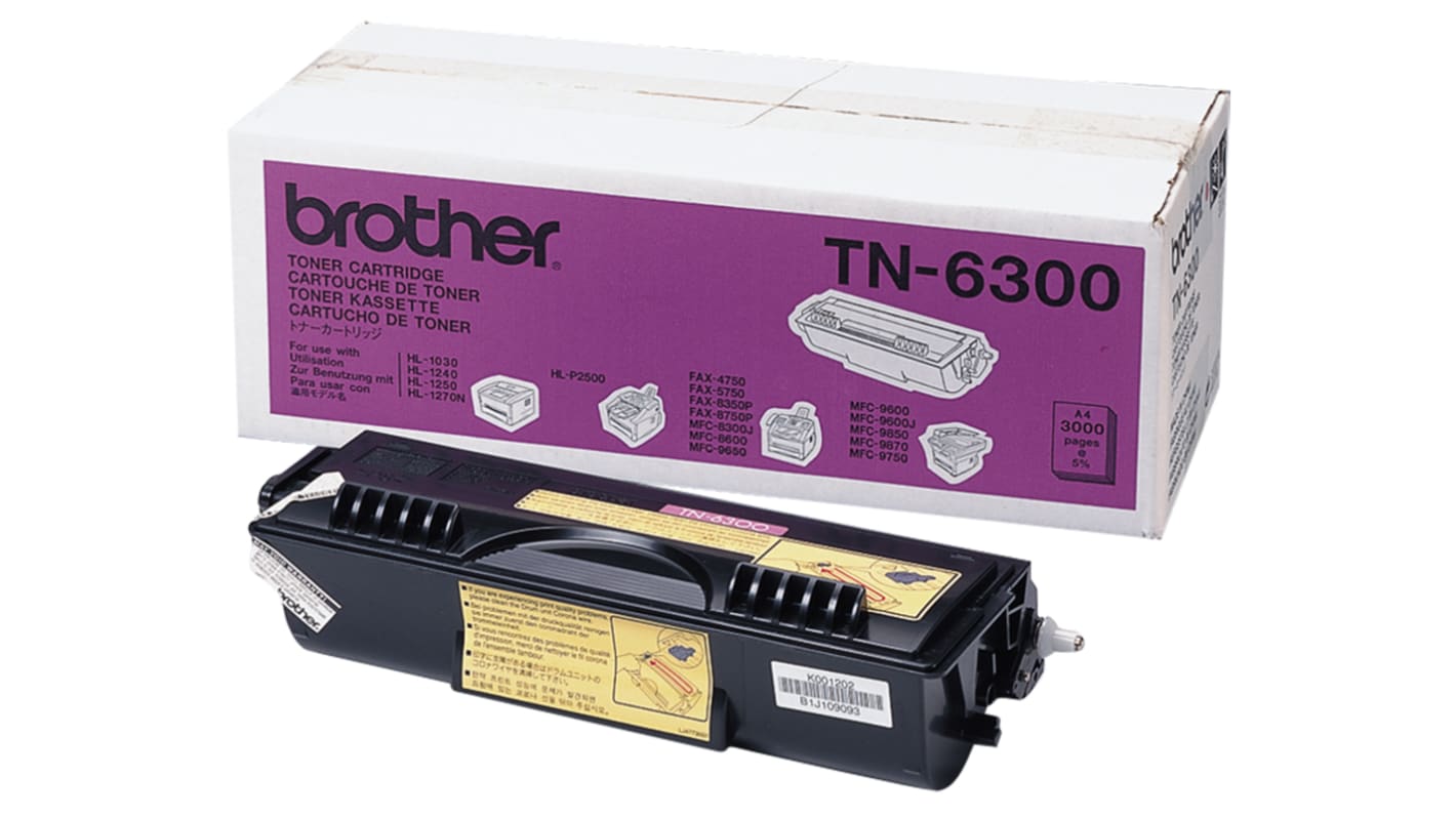 Brother TN-6300 Black Toner Cartridge, Brother Compatible