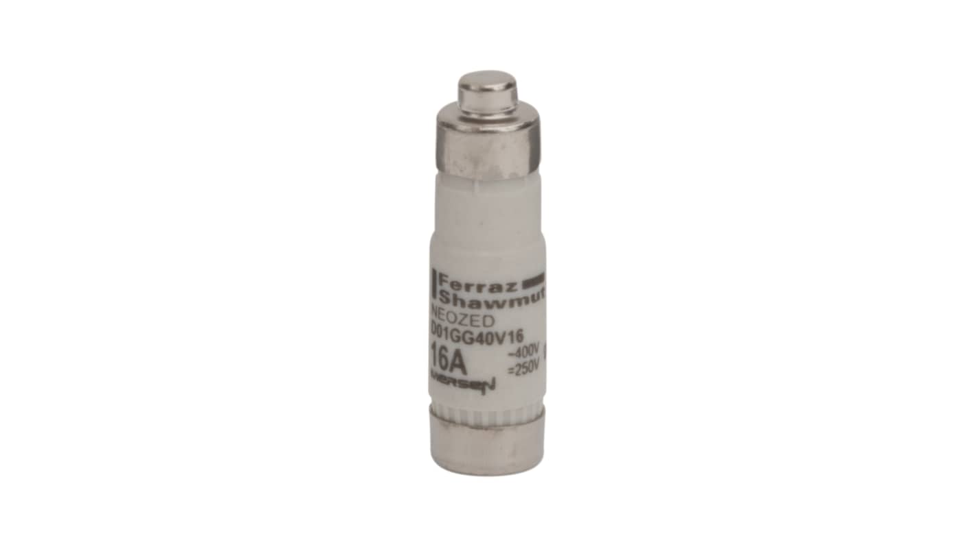 Mersen NEOZED-Sicherung, Typ D01, Anwendungsbereich gG, 16A, 400V ac, 100 kA