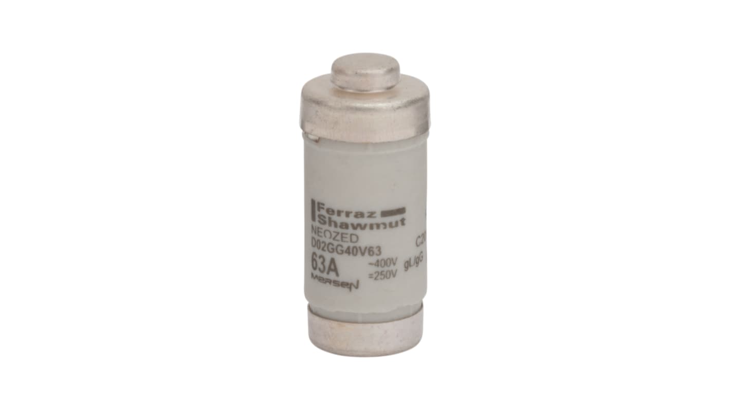 Mersen NEOZED-Sicherung, Typ D02, Anwendungsbereich gG, 63A, 400V ac, 50 kA @ 500 V ac