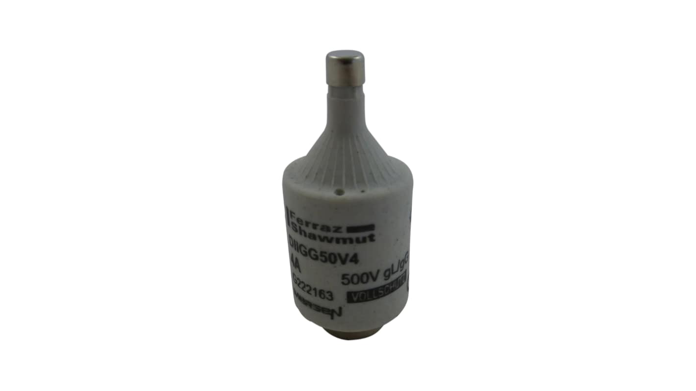 Mersen DIAZED-Sicherung, Typ DII, Anwendungsbereich gG, 4A, 500V, E27 Gewinde