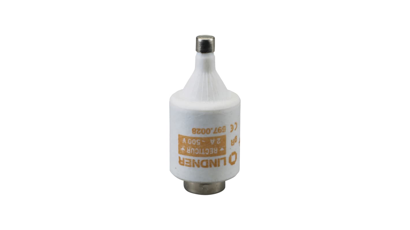 Mersen DIAZED-Sicherung, Typ DII, Anwendungsbereich gR, 2A, 500V ac, 50 kA, E27 Gewinde