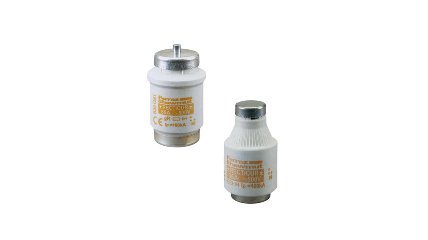 Mersen DIAZED-Sicherung, Typ DII, Anwendungsbereich gR, 30A, 500V ac, 50 kA, E27 Gewinde