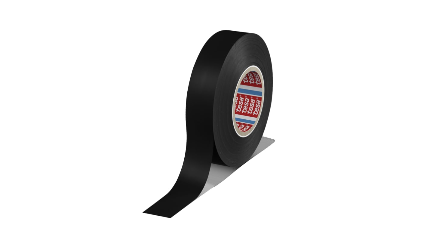 Tesa Tesa 4163 Weich-PVC Isolierband Schwarz, Stärke 126mm x 19mm x 33m bis +90°C