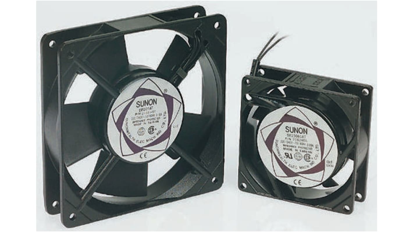 Ventola assiale in c.a. Sunon DP, 144.4m³/h, 230 V c.a., 120 x 120 x 38mm