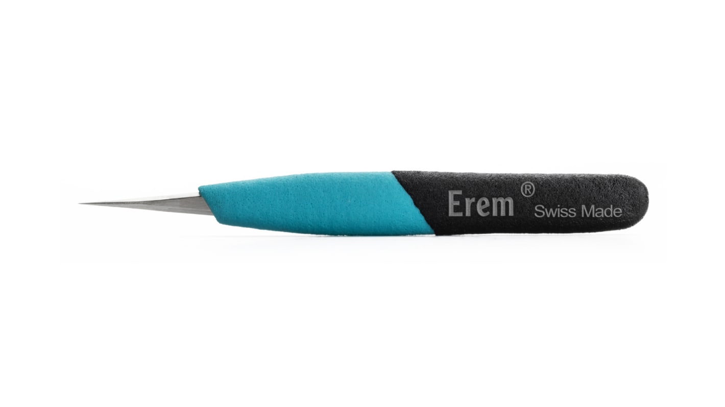 Weller Erem 120 mm, Stainless Steel, Pointed, ESD Tweezers