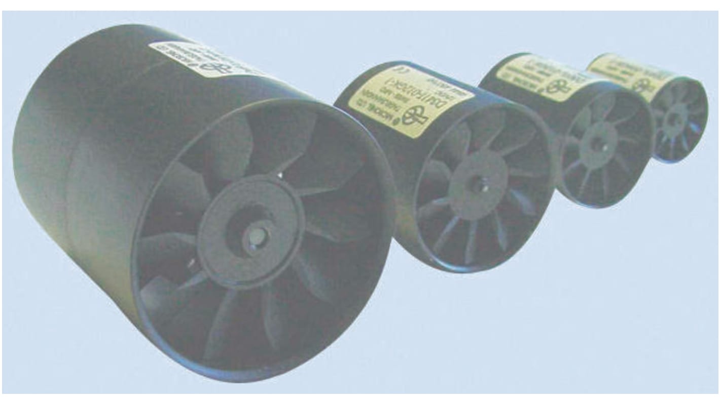 Axiální ventilátor, řada: D480T DC, 48 x 60mm, průtok vzduchu: 34.2m³/h 2.9W 24 V DC Kruhový