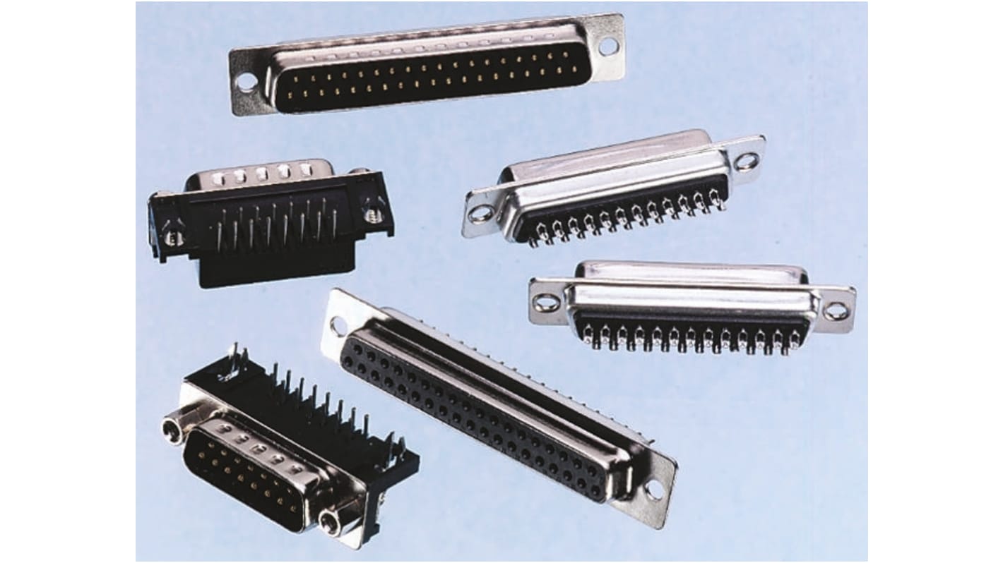 Through Hole, 15 Pin Solder D-sub Connector Socket